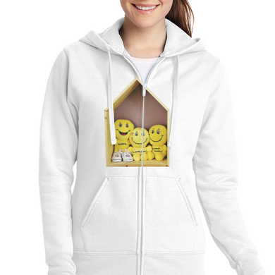 Ladies' Full-Zip Hooded Sweatshirt - Port & Company LPC78ZH
