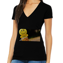 Load image into Gallery viewer, Women&#39;s Short Sleeve V-Neck T-Shirt - Bella &amp; Canvas 6035
