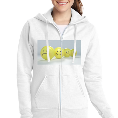 Ladies' Full-Zip Hooded Sweatshirt - Port & Company LPC78ZH