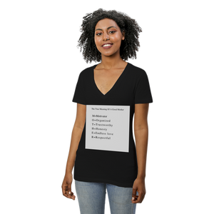 Women's Short Sleeve V-Neck T-Shirt - Bella & Canvas 6035
