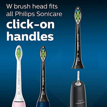 Load image into Gallery viewer, Philips Sonicare Genuine W DiamondClean Toothbrush Heads, 2 Brush Heads, Black, HX6062/95