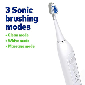Waterpik CC-01 Complete Care 9.0 Sonic Electric Toothbrush with Water Flosser, White, 11 Piece Set