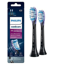 Load image into Gallery viewer, Philips Sonicare Genuine G3 Premium Gum Care Replacement Toothbrush Heads, 2 Brush Heads, Black, HX9052/95