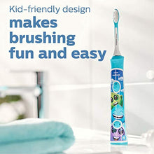 Load image into Gallery viewer, Philips Sonicare for Kids 7+ Genuine Replacement Toothbrush Heads, 2 Brush Heads, Turquoise and White, Standard, HX6032/94