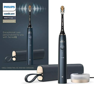 Philips Sonicare 9900 Prestige Rechargeable Electric Power Toothbrush with SenseIQ, Midnight, HX9990/12