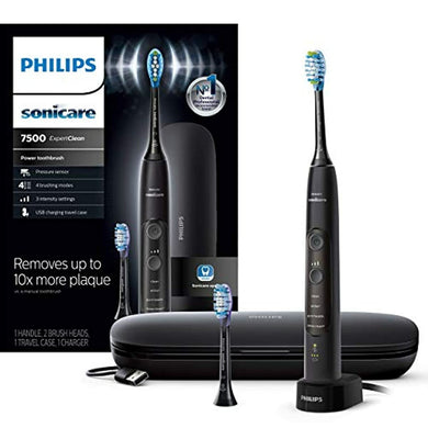 Philips Sonicare HX9690/05 ExpertClean 7500 Bluetooth Rechargeable Electric Power Toothbrush, Black