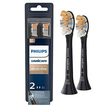 Load image into Gallery viewer, Philips Sonicare Genuine A3 Premium All-in-One Replacement Toothbrush Heads, 2 Brush Heads, Black, HX9092/95