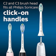 Load image into Gallery viewer, Philips Sonicare Genuine Toothbrush Head Variety Pack, C3 Premium Plaque Control and C2 Optimal Plaque Control, 3 Brush Heads, White, HX9023/6