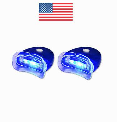 BELLEMATE 2 LED Blue Plasma Hands-free Teeth Whitening Accelerator Light w/ Batteries