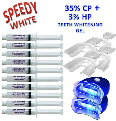 BELLEMATE 35% CP +3% HP TEETH WHITENING SYSTEM PEROXIDE GEL (KIT FOR 2) - MADE IN USA