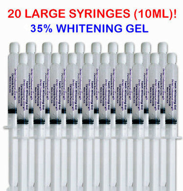 BELLEMATE 20 SYRINGES 35% TEETH WHITENING GEL 200cc= 800 apps - MADE IN USA