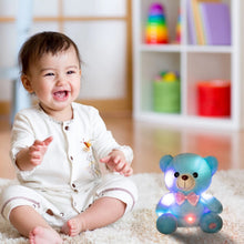 Load image into Gallery viewer, Color Changing Glow Bear Plush Toy with Light - Blue LED Night Light S