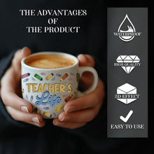 Load image into Gallery viewer, 10 Sheets Teacher Appreciation UV DTF Cup Wraps Best Teacher Ever UV R