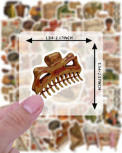 Load image into Gallery viewer, 35pcs-50pcs Vintage Stationery Stickers Gratitude Animal Stickers Food
