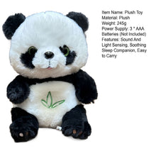Load image into Gallery viewer, Sioweci Panda Bear Plush Toy with Sound Light Sensing Soft Comfortable