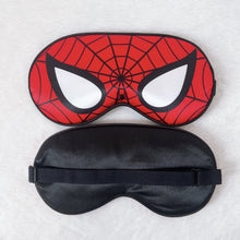 Load image into Gallery viewer, Silk Sleep Mask, Spider Eye Mask with adjustable headband for children