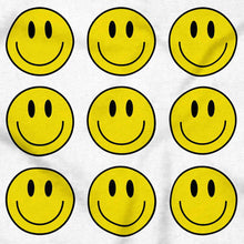 Load image into Gallery viewer, Positive Happy Faces Smile Emoticons Plus Size Crewneck Graphic Tee Sh