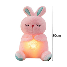 Load image into Gallery viewer, Easter Pink Bunny Interactive Plush Toy with Breathing Motion &amp; Glowin