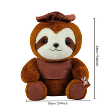 Load image into Gallery viewer, 9.1in Sloth Stuffed Animal, Soft Plush Toy for Gentle Relaxation, Slow