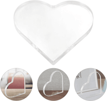 Load image into Gallery viewer, Acrylic Heart Plaque Decorative Sign 4X4 Inch Heart Shaped Acrylic Blo