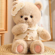 Load image into Gallery viewer, 16in Premium Fleece Bear Cuddle Pillow - Nighttime Nursery Companion,