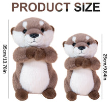 Load image into Gallery viewer, Cute Brown Pray Otter Stuffed Animals Soft Fluffy Otter Plush Toys Stu