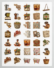 Load image into Gallery viewer, 35pcs-50pcs Vintage Stationery Stickers Gratitude Animal Stickers Food