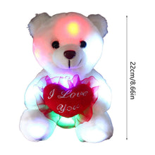 Load image into Gallery viewer, LED Light Up Stuffed Bear Sleep Toy,Plush Soft Night Light,Soft&amp;Huggab