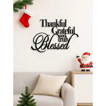 Load image into Gallery viewer, HELLOYOUNG Metal Wall Sign Farmhouse Decor Personalized Christian Scri