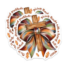 Load image into Gallery viewer, (2 Pack) Christian Faith Stickers - Autumn Gratitude Quote - Inspirati