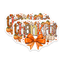 Load image into Gallery viewer, (2 Pack) Thankful Stickers - Autumn Fall Decor - Thanksgiving Gratitud