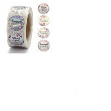 Load image into Gallery viewer, 2 Rolls 1000Pcs Rainbow 1 Inch Thank You Stickers Self Adhesive Decals