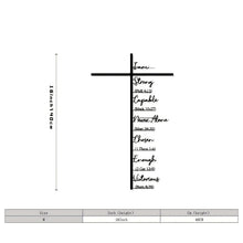 Load image into Gallery viewer, Szbaoan Black Letter Cross Wall Decor with Spiritual Inspiration, Mode