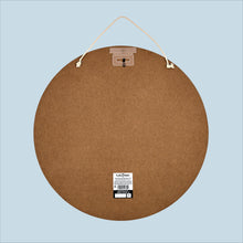 Load image into Gallery viewer, Hello Hobby Wood Beaded Edge Round Plaque, 15.625" x 14" x .94"
