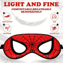 Load image into Gallery viewer, Silk Sleep Mask, Spider Eye Mask with adjustable headband for children