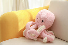 Load image into Gallery viewer, Colorful Octopus Plush Toy - Soft Stuffed Animal in Blue/Pink/White/Pu