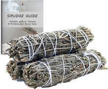 Load image into Gallery viewer, 3 Pack Lavender Smudge Stick Bundle | 3 Pack Lavender Sage Sticks for