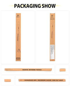 Fine Long Tweezers Tongs Professional Black, 10-Inch Stainless Steel for Kitchen, Food, Cooking, Repairing, Sea food and BBQ (SILVER)