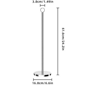 Toilet Paper Holder Stand(with Reserve Function), Free-Standing Spare Rolls Storage Holder, Stainless Steel