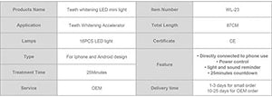 Teeth Whitening Kit with LED Powered by a Smart Phone (iPhone or Android) whitens Teeth Faster, by White Teeth Global (TM)