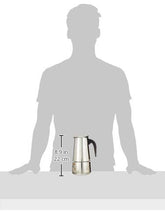 Load image into Gallery viewer, Mixpresso 9 Cup Greca Stovetop Espresso Maker 450ml/15oz, Moka Pot with Coffee Percolator Design, Stainless Steel Stove Top Coffee Maker for Camping or Home Use, Italian Coffee Maker Stovetop