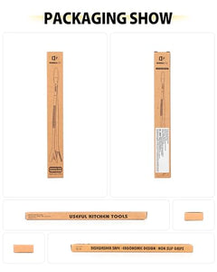 Fine Long Tweezers Tongs Professional Black, 10-Inch Stainless Steel for Kitchen, Food, Cooking, Repairing, Sea food and BBQ (SILVER)