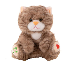 Load image into Gallery viewer, Interactive Cat Plush Breathing Light Sleep Companion Soft Cuddly Mult
