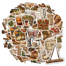 Load image into Gallery viewer, 35pcs-50pcs Vintage Stationery Stickers Gratitude Animal Stickers Food