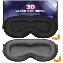 Load image into Gallery viewer, FACEMOON Weighted 3D Sleep Mask - 100% Blackout Eye Mask for Sleeping,