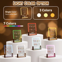 Load image into Gallery viewer, KAINSY Personalized Mom Gifts Wooden LED Night Light, Custom Acrylic P