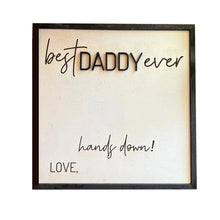 Load image into Gallery viewer, DIY Handprint Wooden Plaque Kit, Personalized Fingerprint Craft for Fa