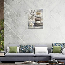 Load image into Gallery viewer, Farmhouse Bathroom Decor Wall Art Zen Stone Bathroom Pictures for Wall