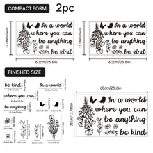 Load image into Gallery viewer, 2 Sheets Thankful Grateful Blessed Stickers 2 Styles Home Entryway Let