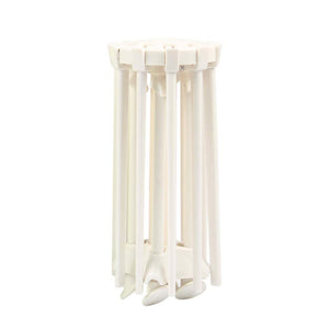 Collapsible Pasta Drying Rack - Spaghetti Noodle Drying Rack with 10 Bar Handles White